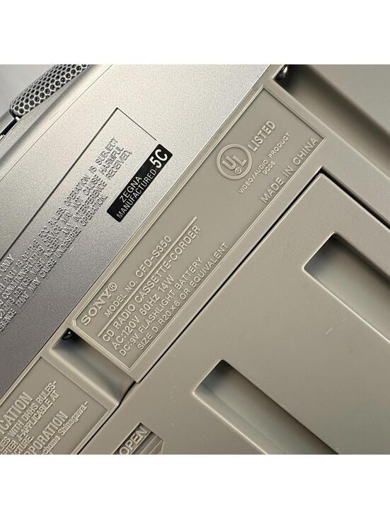 Sony CFD-S350 Cassette Recorder CD Player AM FM Radio - Picture 10 of 13